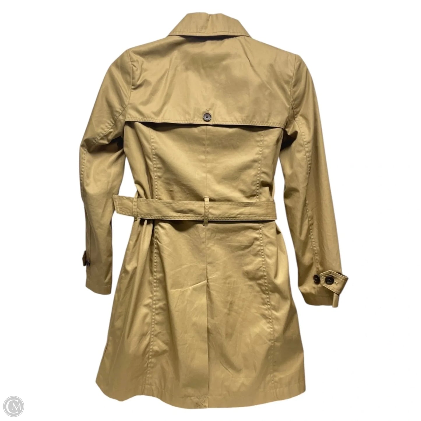 Coat Trench Coat By Banana Republic In Tan, Size: M