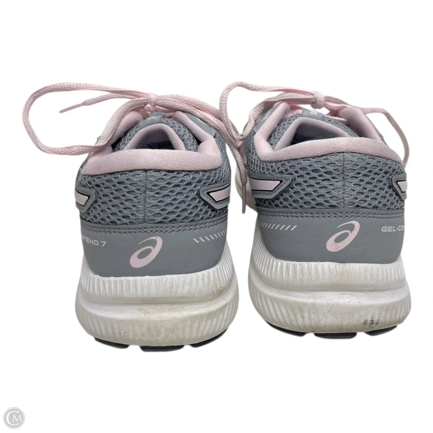 Shoes Sneakers By Asics In Grey & Pink, Size: 8
