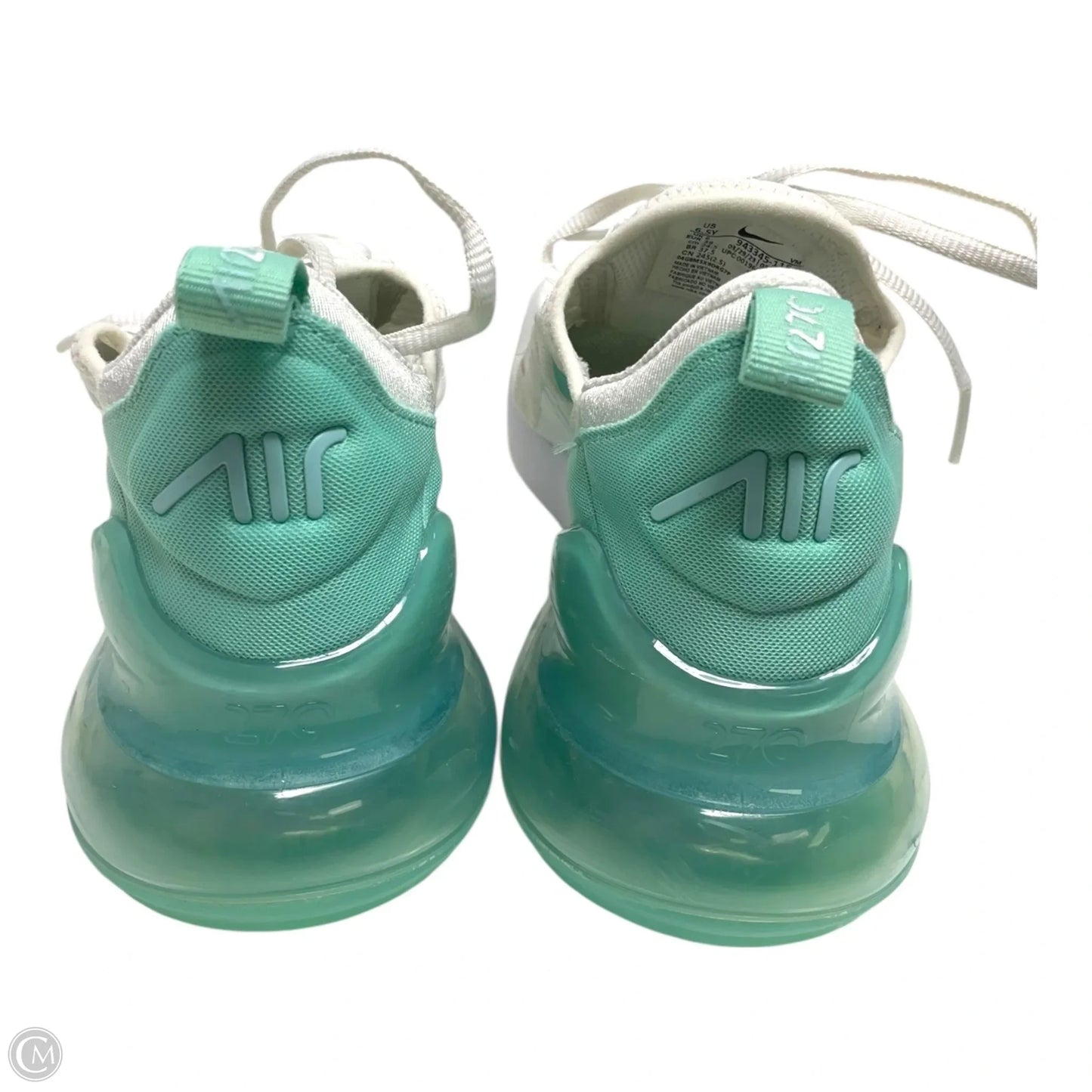 Shoes Athletic By Nike In Green & White, Size: 6.5