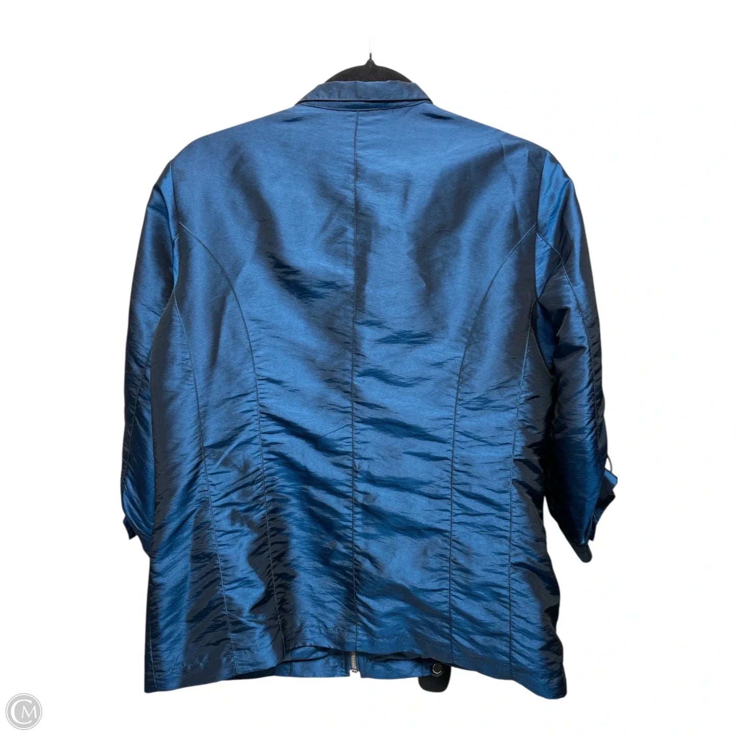 Jacket Utility By Chicos In Blue, Size: M
