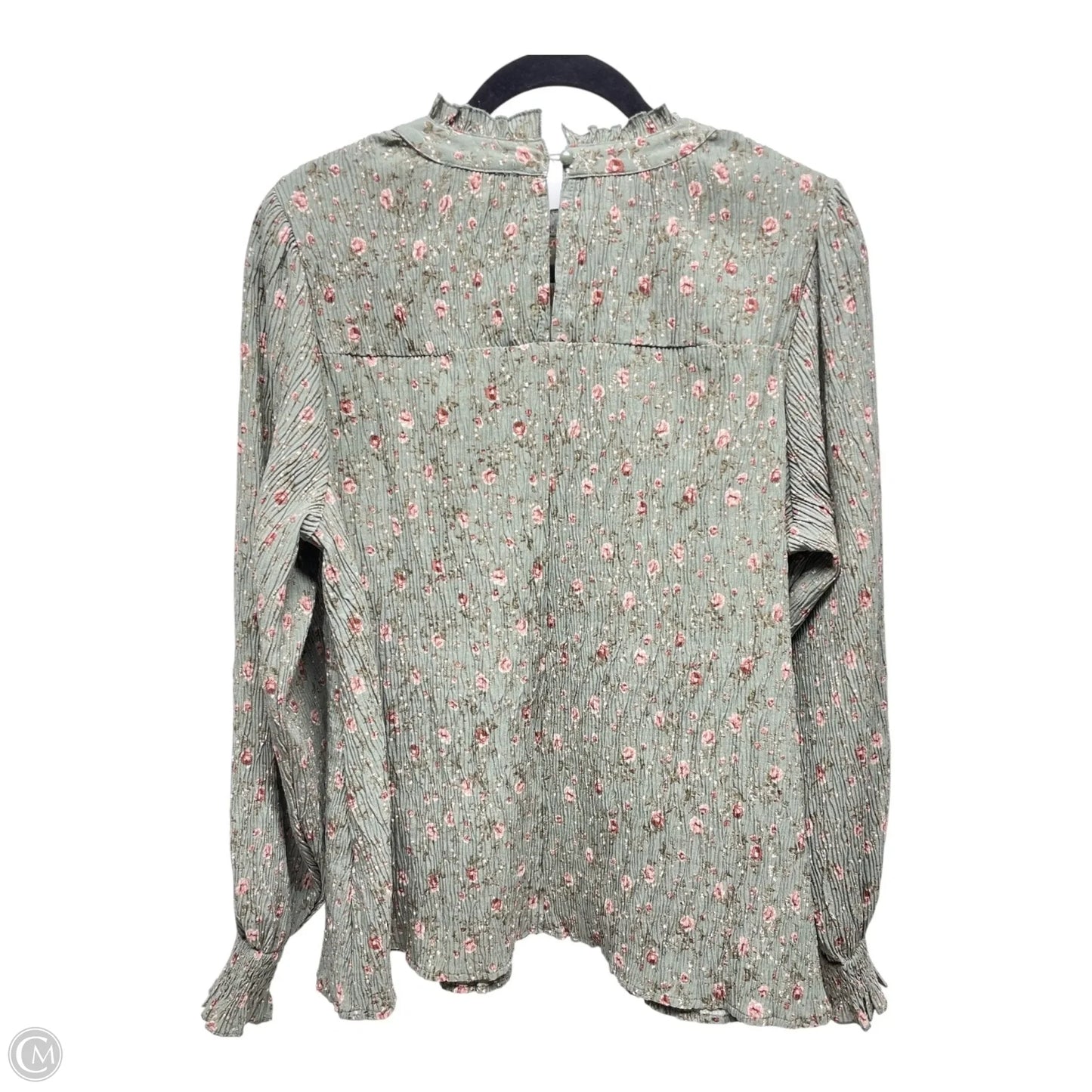 Top Long Sleeve By New In In Floral Print, Size: M