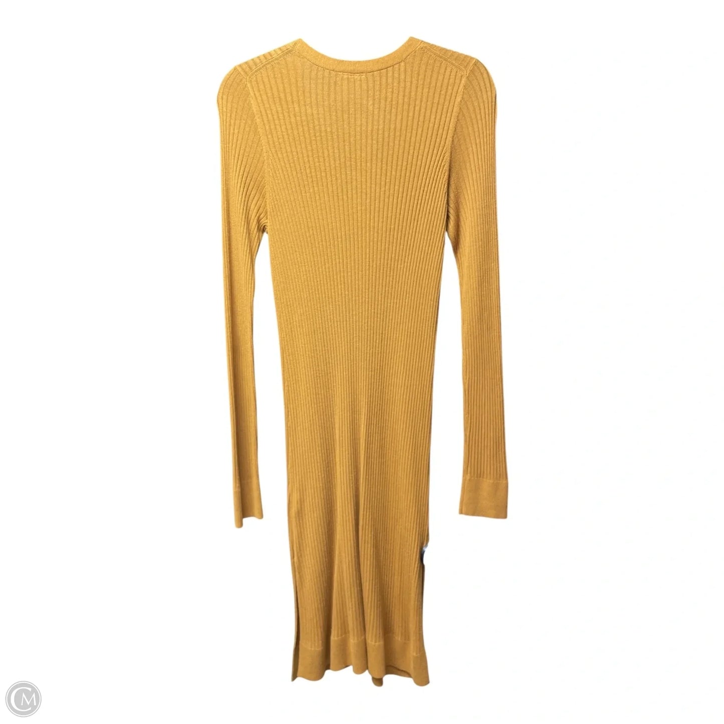 Dress Casual Midi By Anthropologie In Orange, Size: M