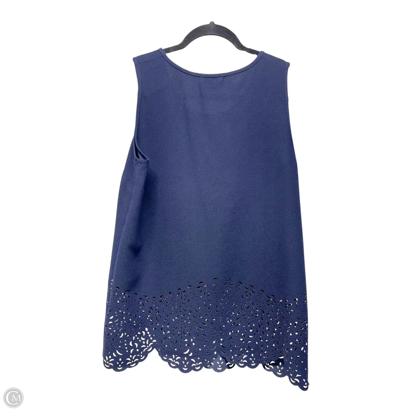 Top Sleeveless By Katherine Barclay In Navy, Size: M