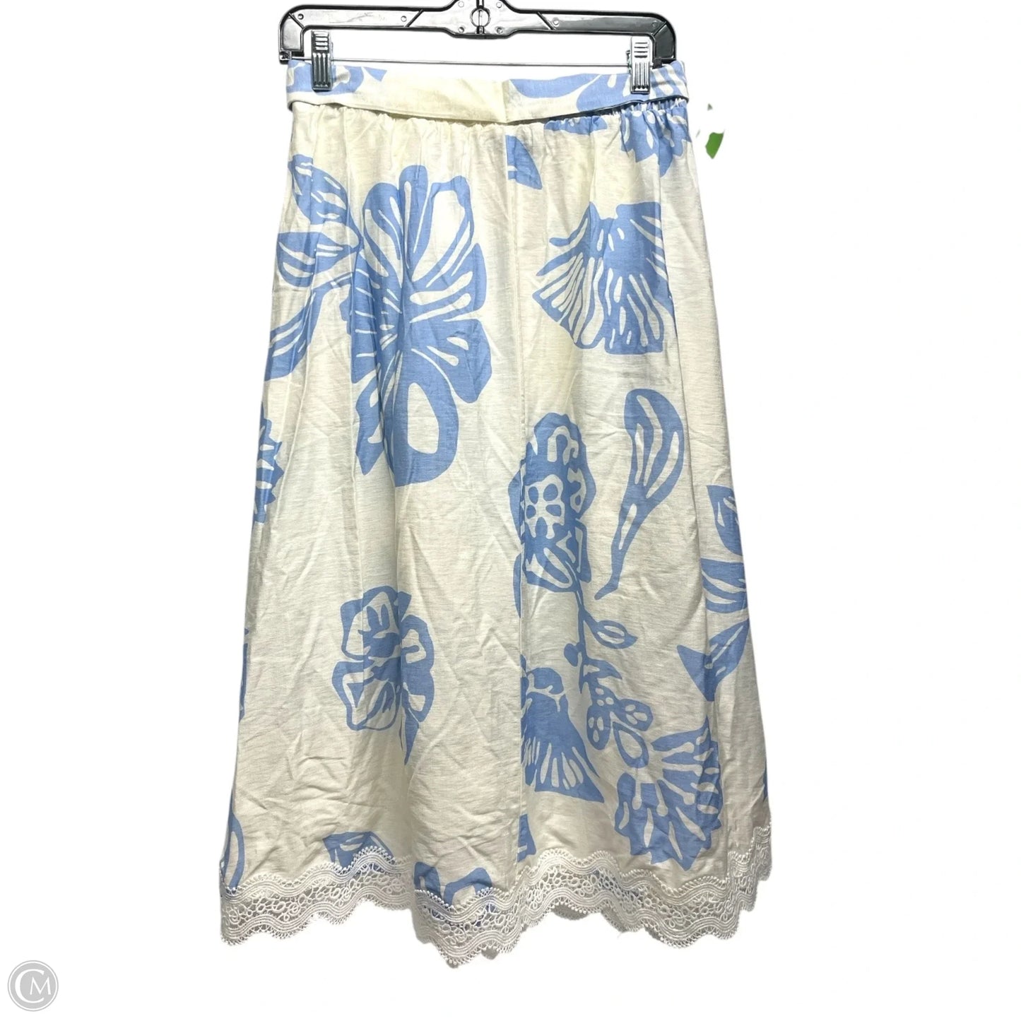 Skirt Midi By Alice Blue In Blue & Cream, Size: S