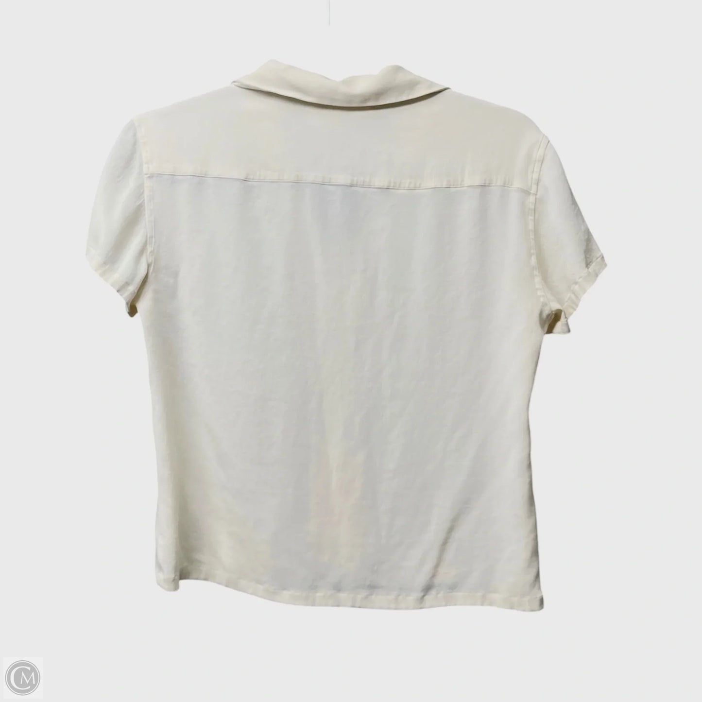 Blouse Designer By Max Mara In Cream, Size: S