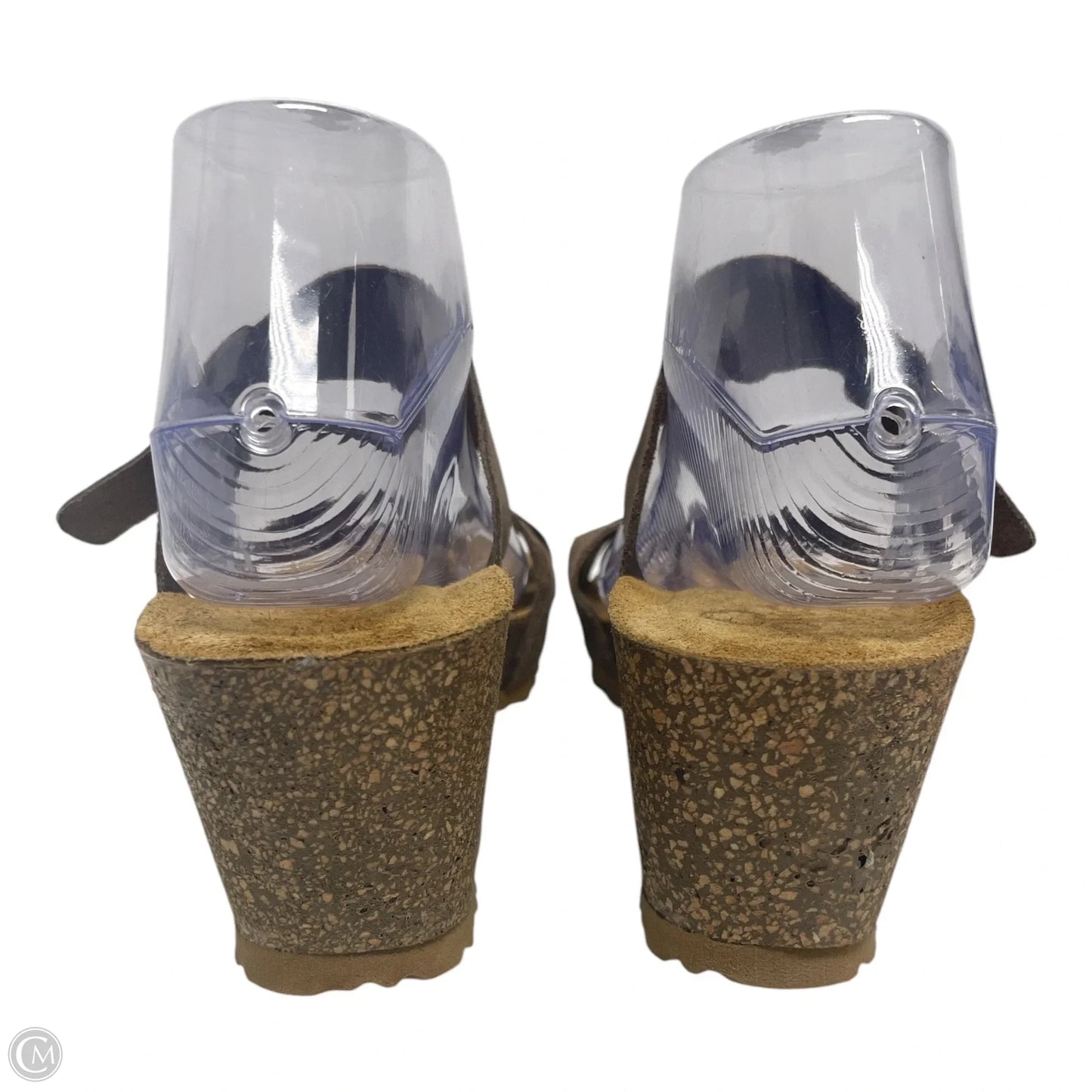 Sandals Heels Wedge By yokono - In Tan, Size: 9