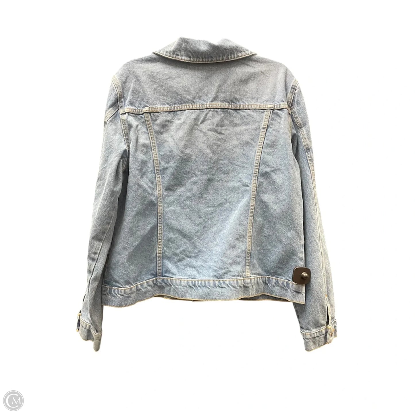 Jacket Denim By Hudson In Blue Denim, Size: 1x
