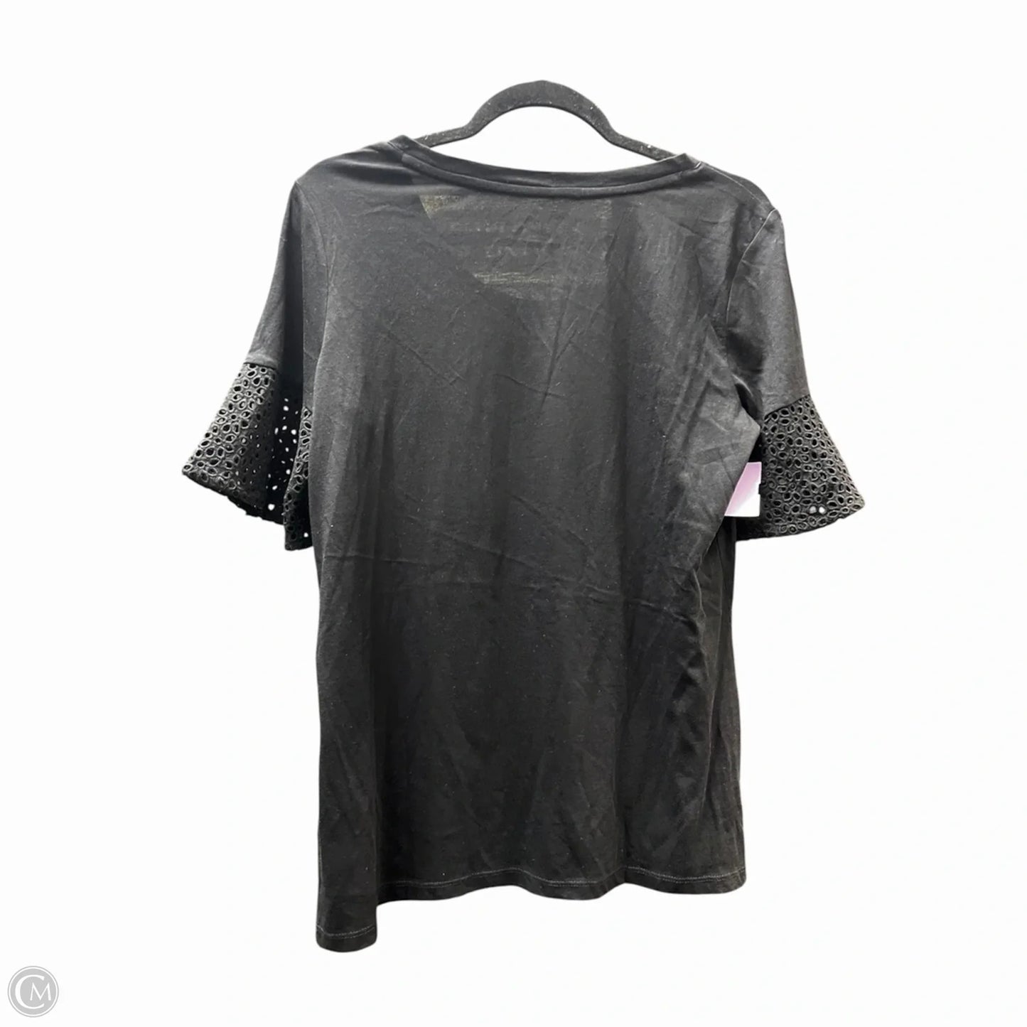 Top Short Sleeve By Talbots In Black, Size: M