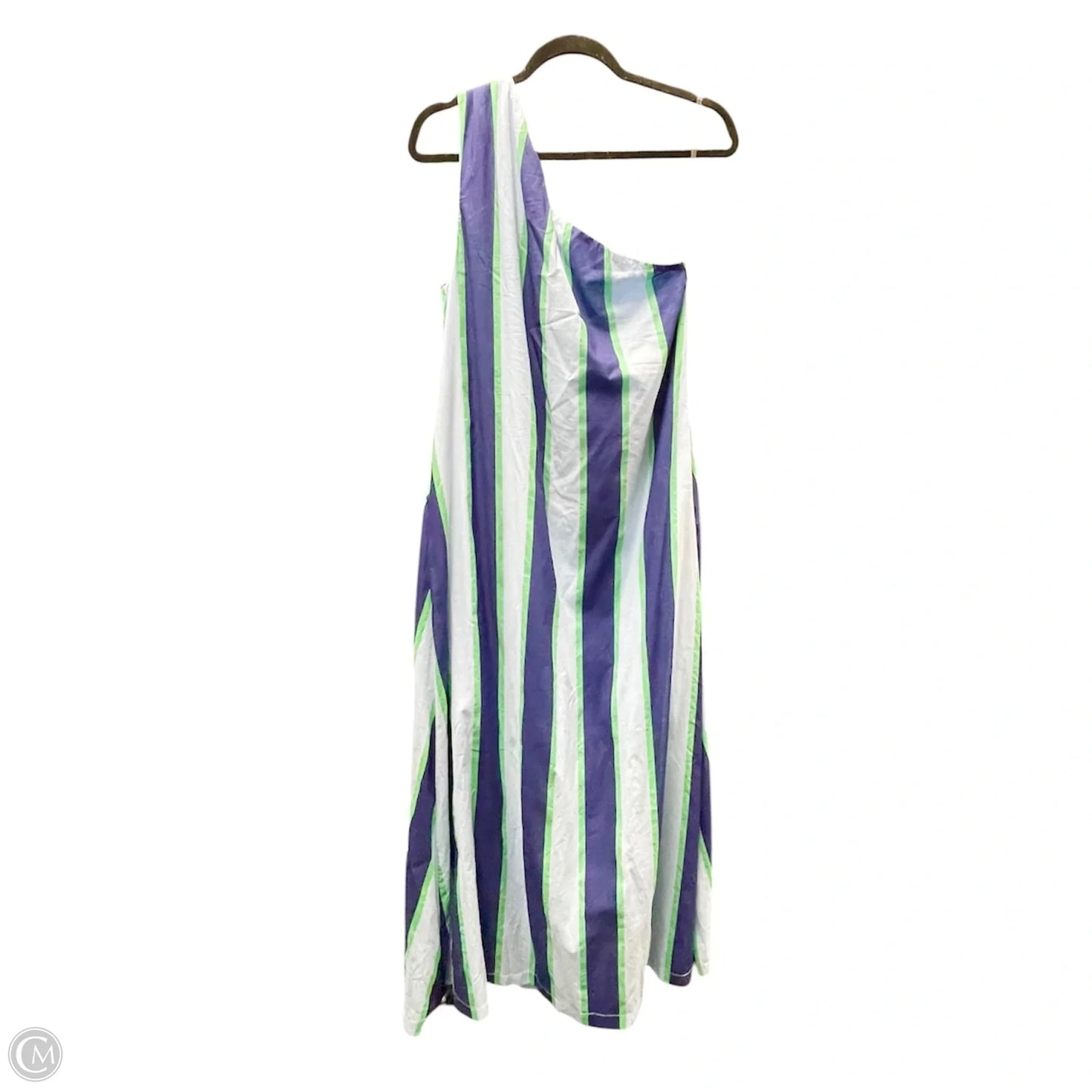 Dress Casual Maxi By Entro In Blue & Green, Size: L