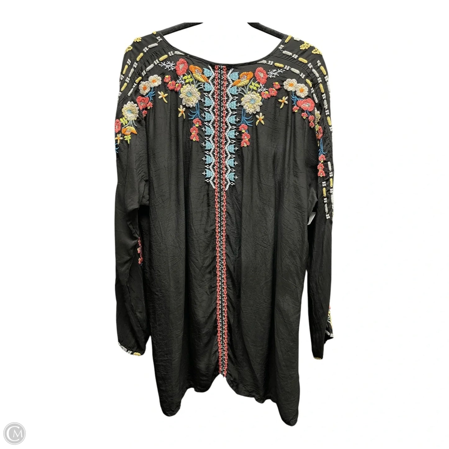 Blouse Designer By Johnny Was In Floral Print, Size: Xxl