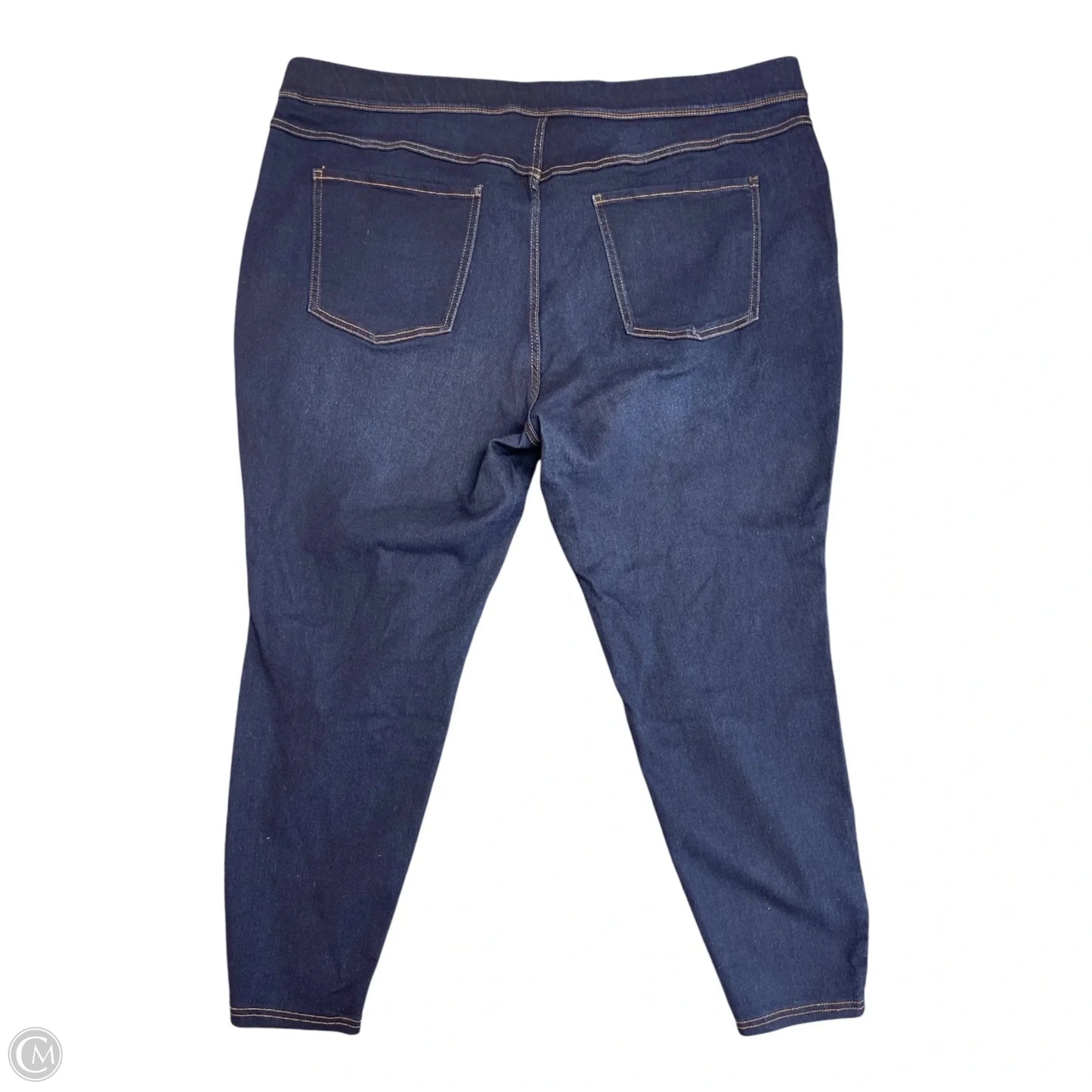 Jeans Jeggings By Terra & Sky In Blue Denim, Size: 3x
