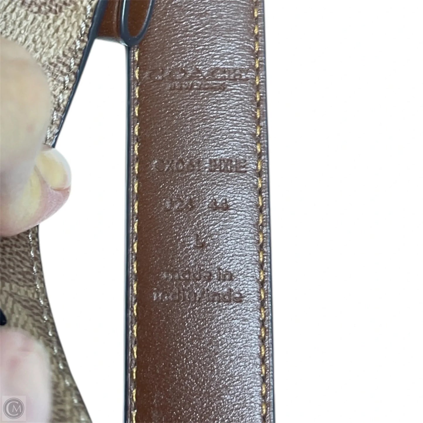 Belt Designer By Coach, Size: Large