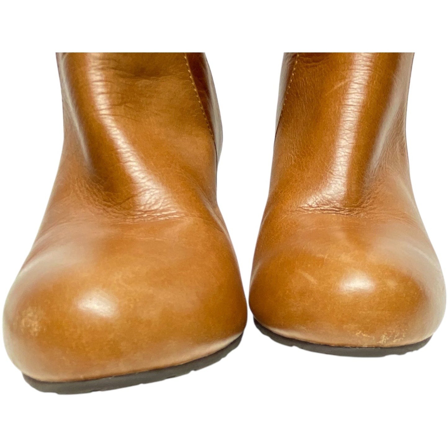 Boots Mid-calf Heels By Elaine Turner In Brown, Size: 8.5