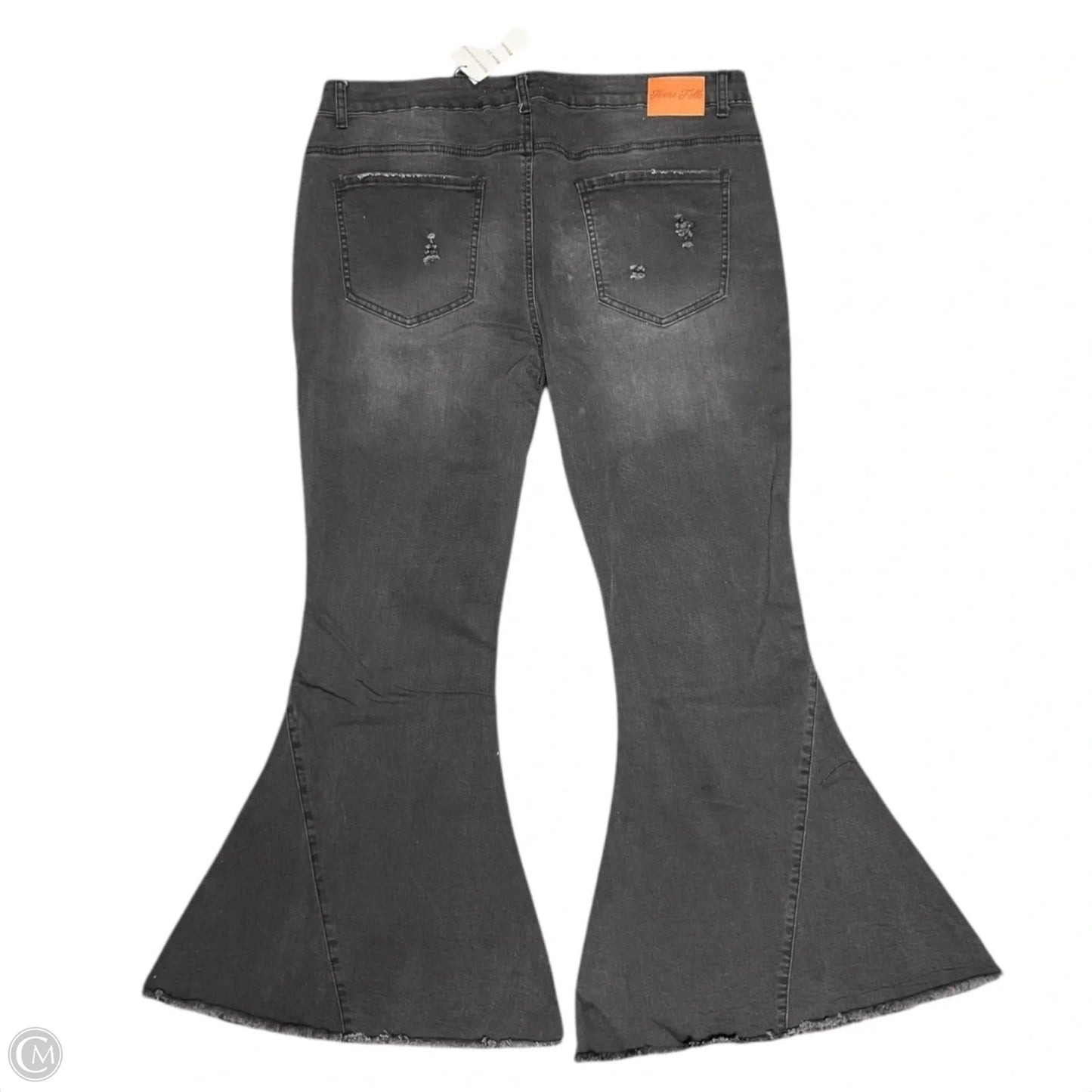 Jeans Flared By Home Folk In Black, Size: 2x