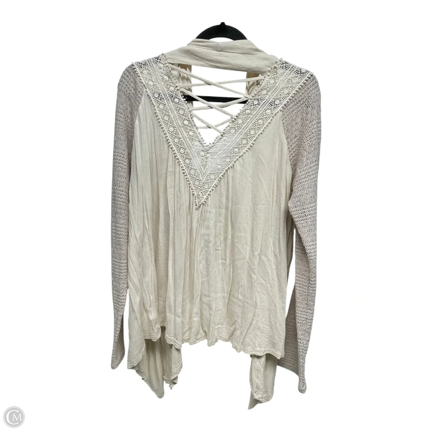 Cardigan By Miss Me In Tan, Size: Xl