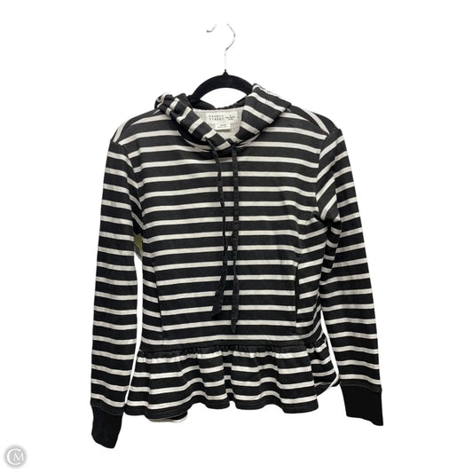 Sweatshirt Designer By Kate Spade In Black & White, Size: Xxs