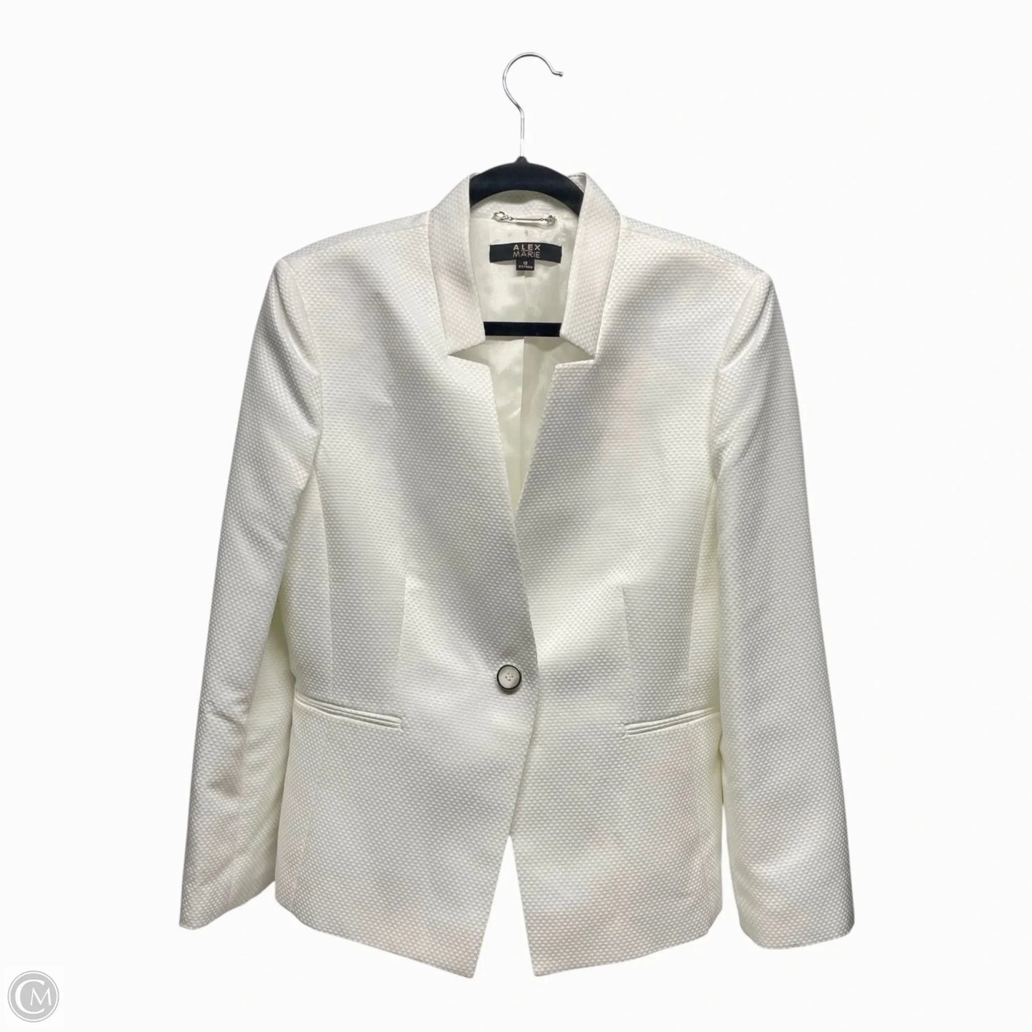 Blazer By Alex Marie In White, Size: 12