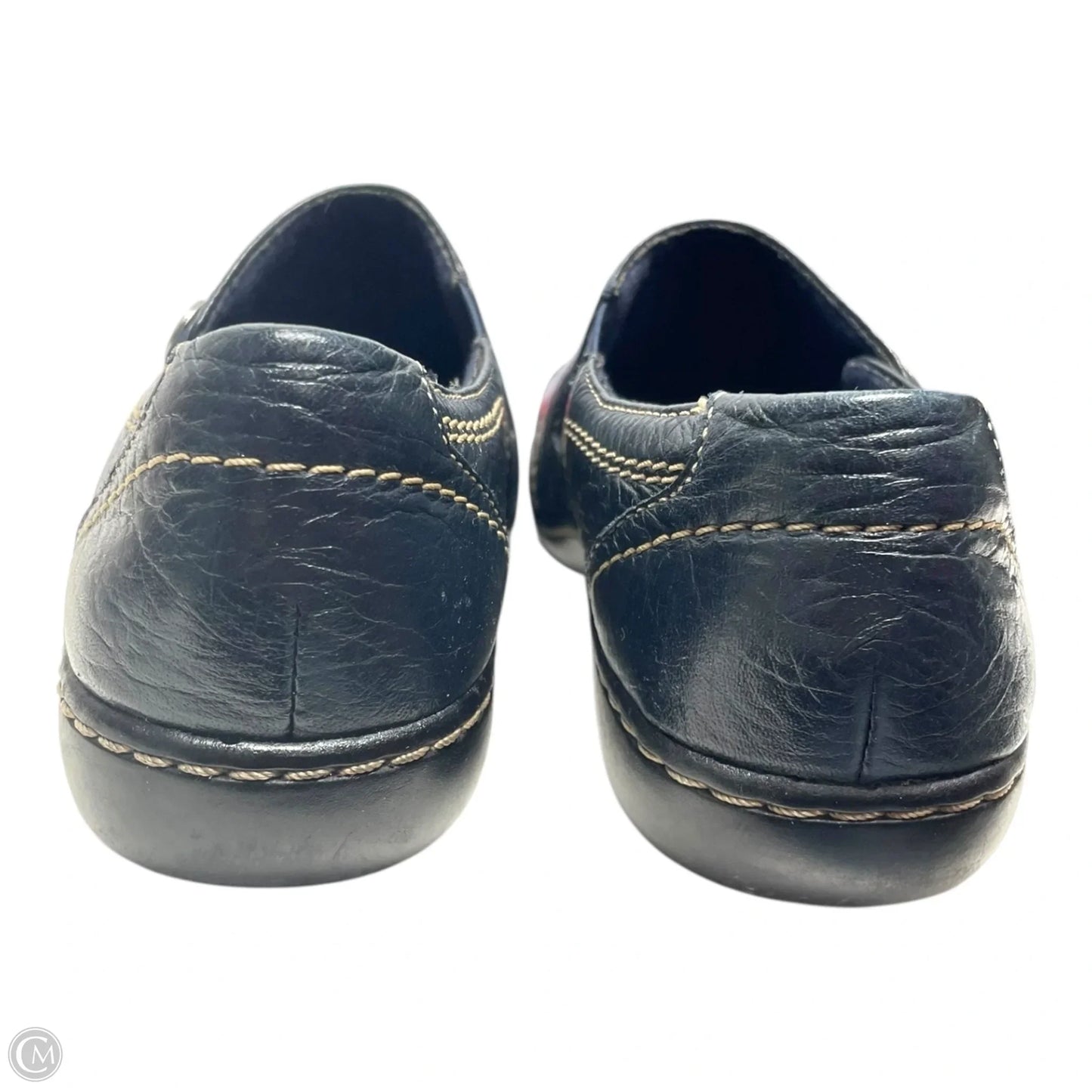 Shoes Flats By Clarks In Navy, Size: 8