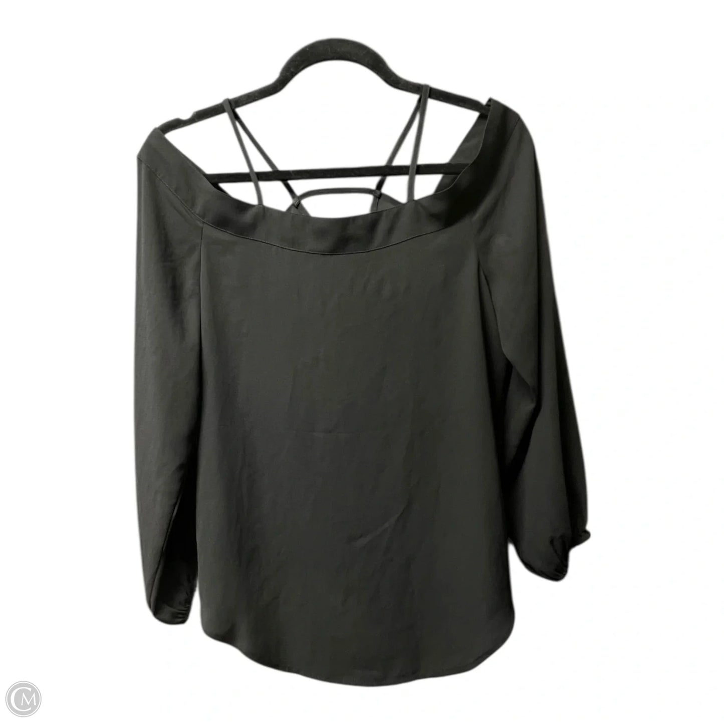 Top Long Sleeve By Express In Black, Size: Xs