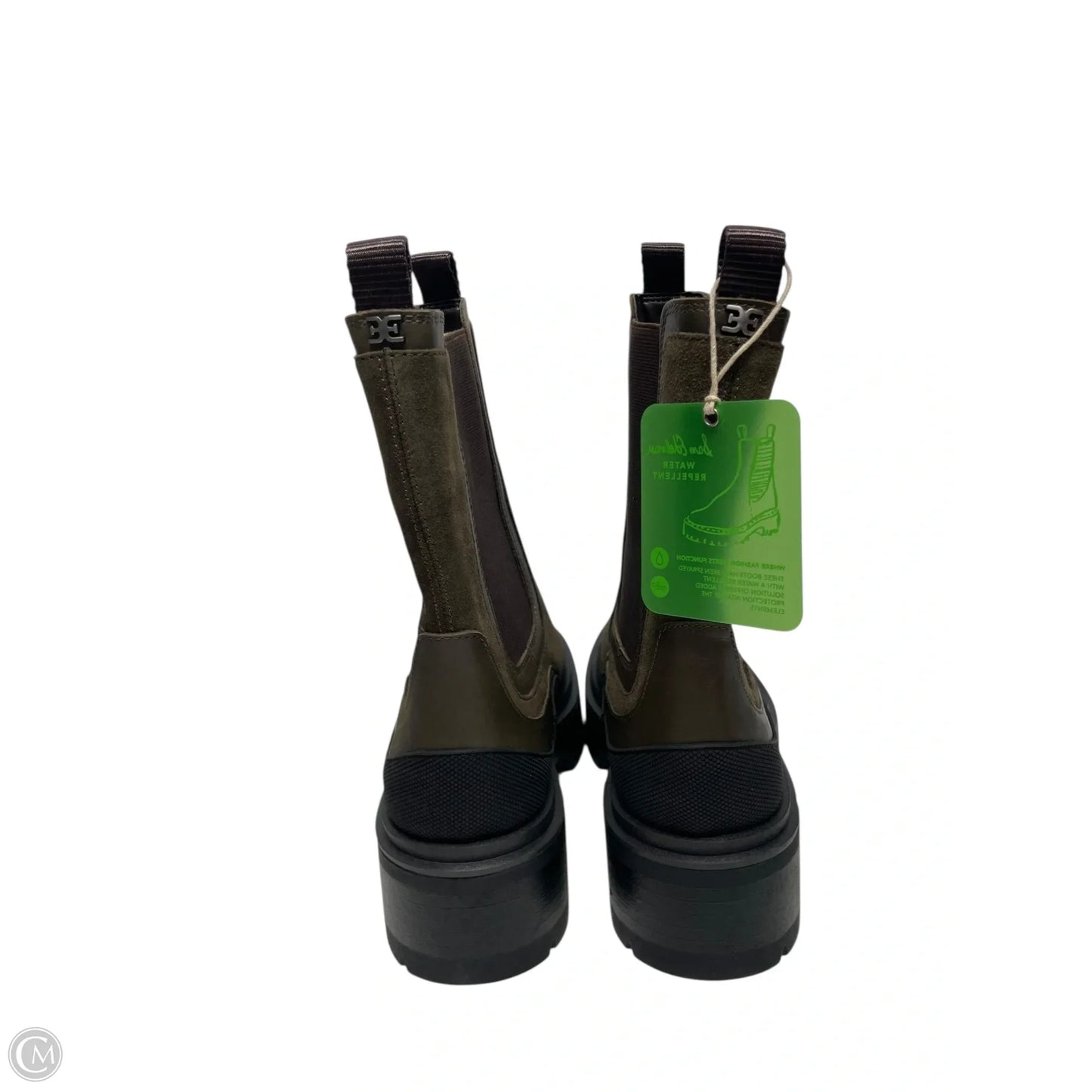 Boots Ankle Heels By Sam Edelman In Black & Brown, Size: 8.5