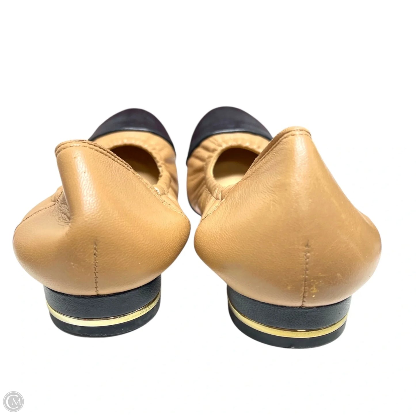 Shoes Flats By Nurture In Black & Tan, Size: 6.5