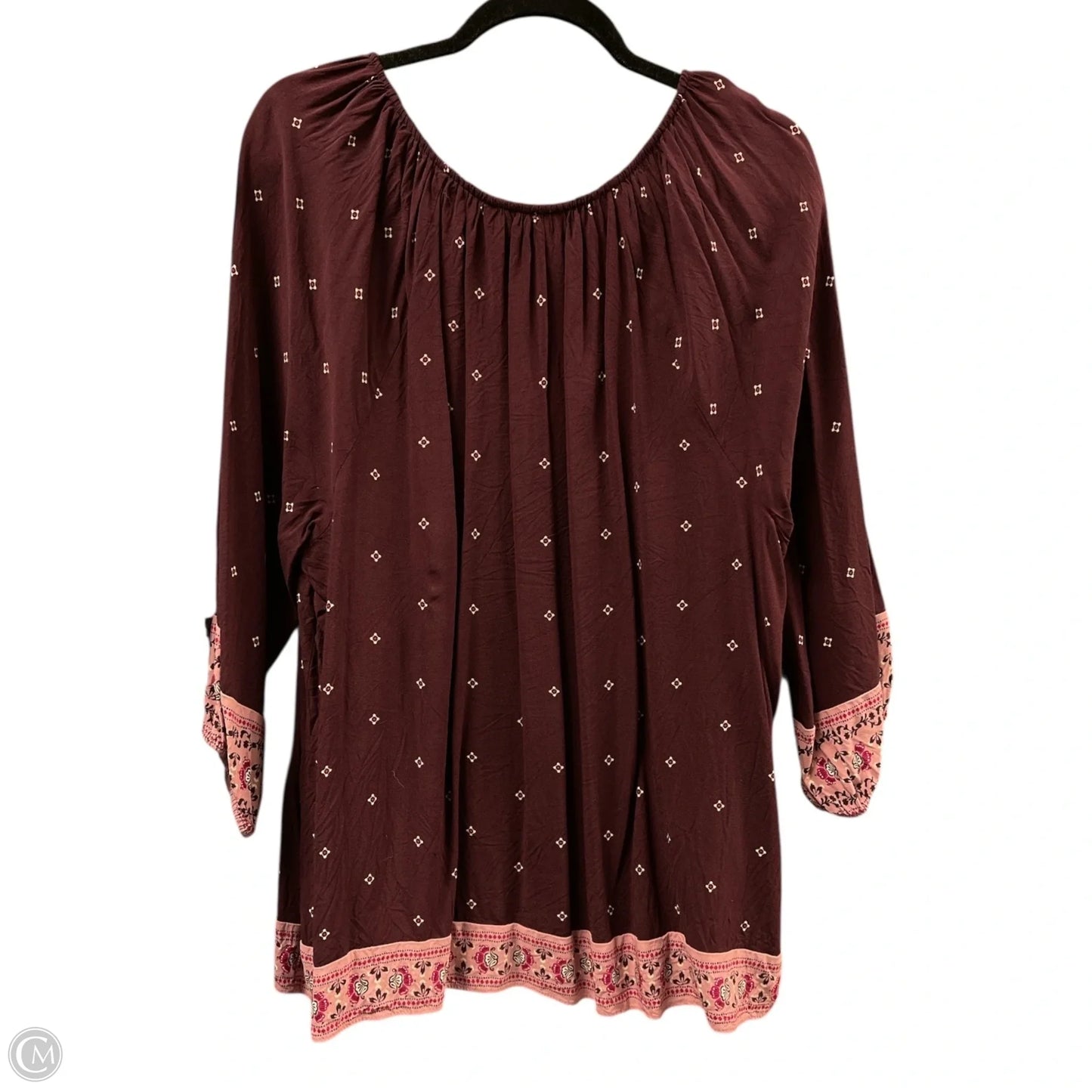 Top Long Sleeve By Lane Bryant In Purple, Size: 2x