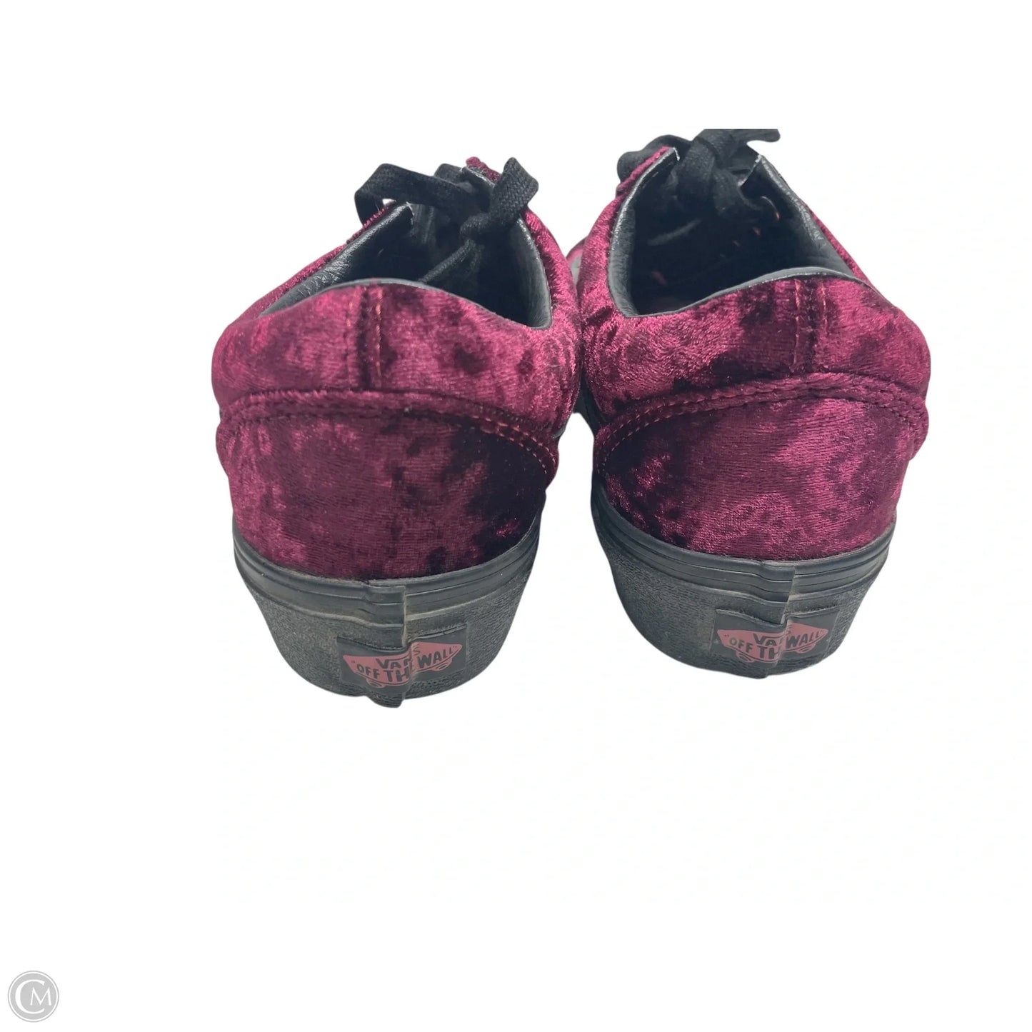 Shoes Sneakers By Vans In Black & Purple, Size: 8.5