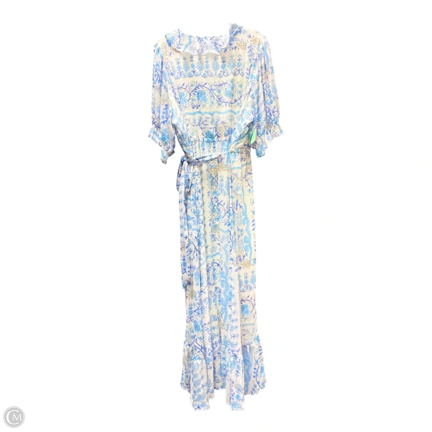 Dress Casual Maxi By Lc Lauren Conrad In Blue & White, Size: 2x