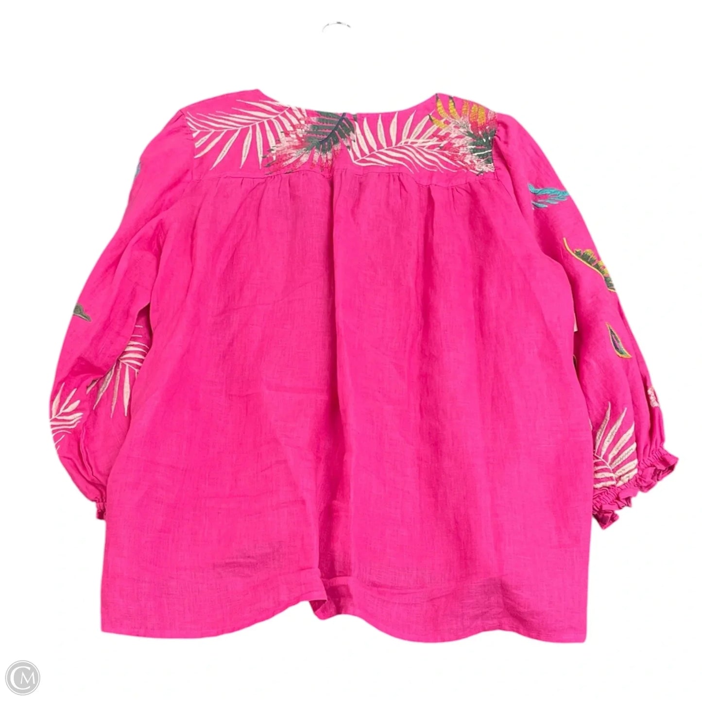 Top Long Sleeve Designer By Johnny Was In Floral Print, Size: Xl