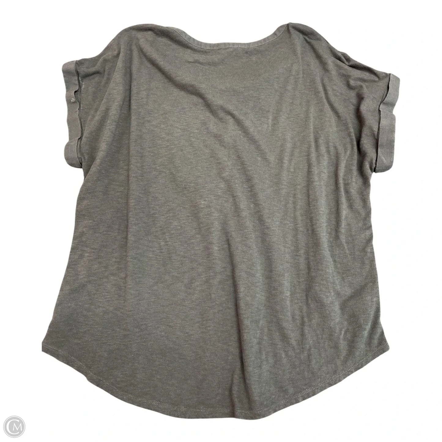 Top Short Sleeve By Lucky Brand In Grey, Size: M