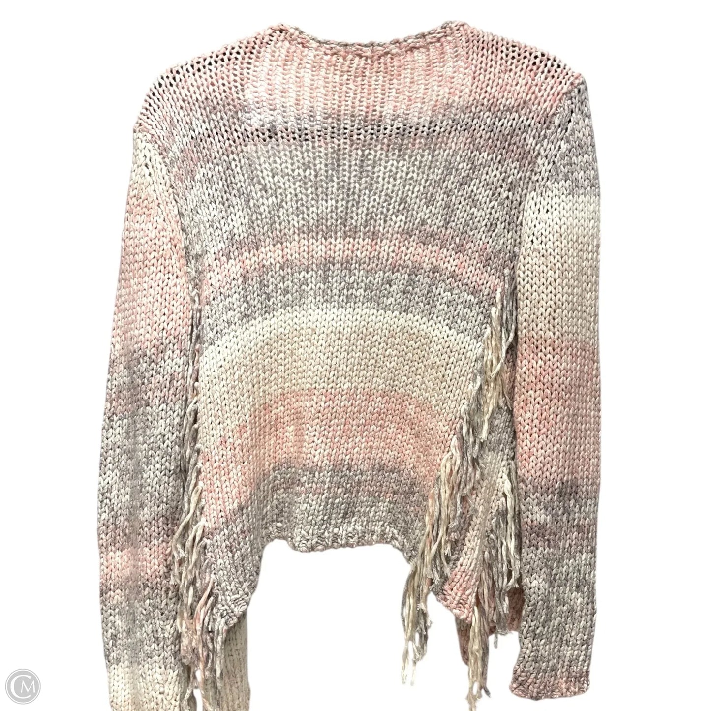 Cardigan By MARC AUREL In Pink & White, Size: S