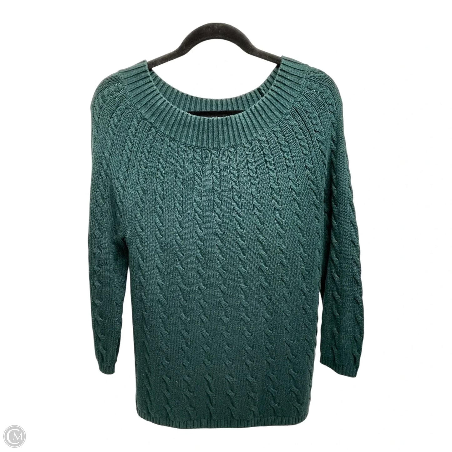 Sweater By Talbots In Green, Size: M