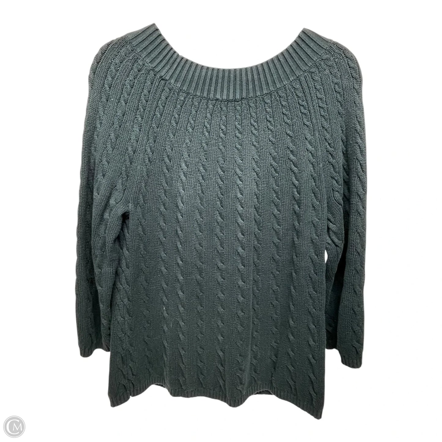 Sweater By Talbots In Green, Size: M