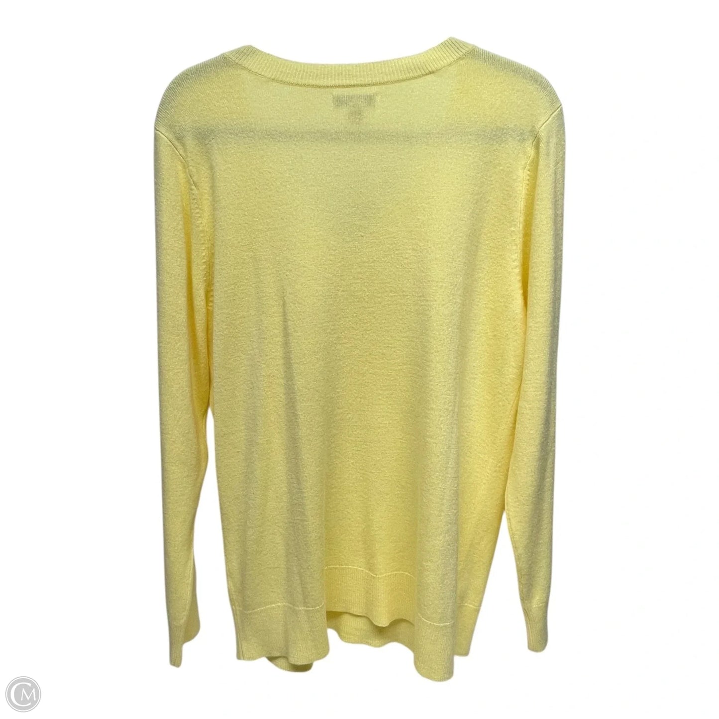 Sweater By Croft And Barrow In Yellow, Size: Xl