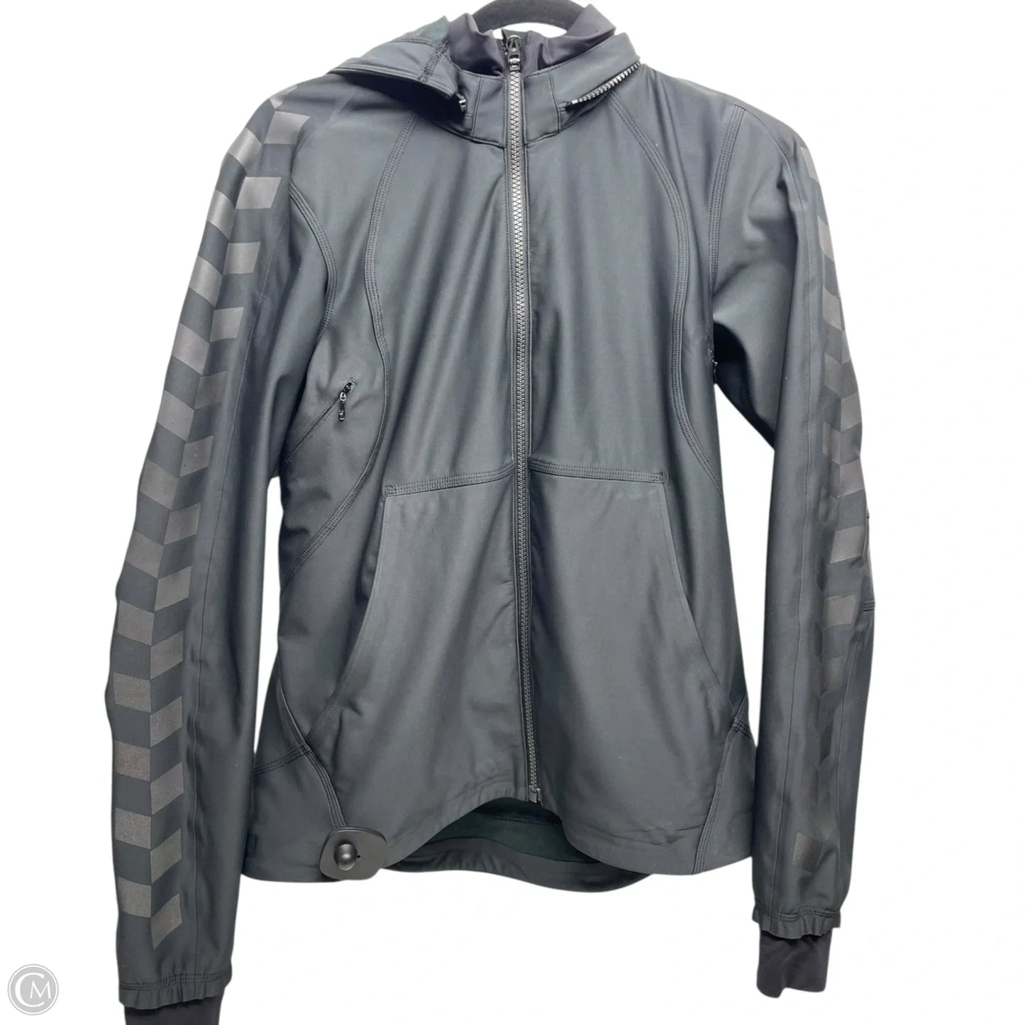 Athletic Jacket By Lululemon In Black, Size: 6
