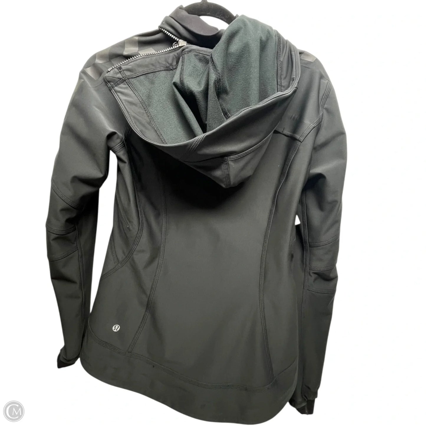 Athletic Jacket By Lululemon In Black, Size: 6