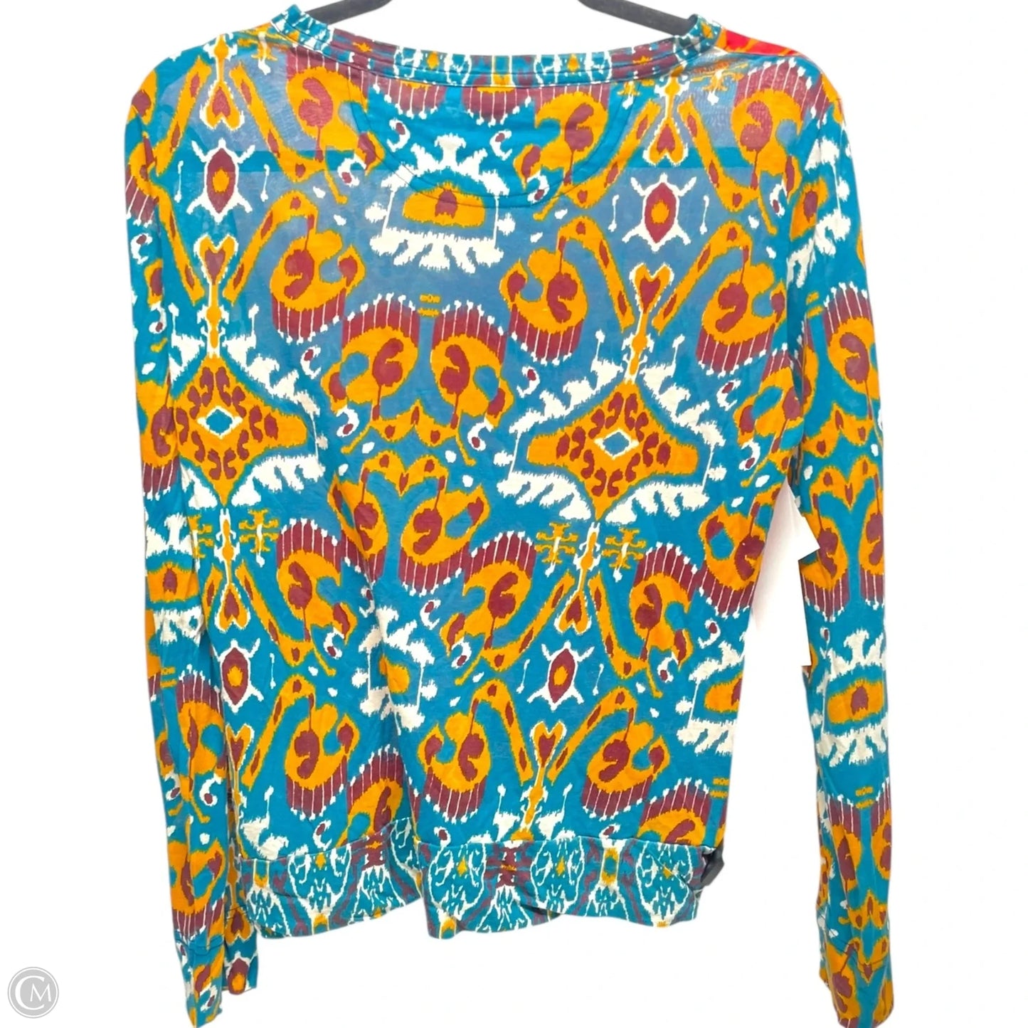 Top Long Sleeve Designer By Tory Burch In Multi-colored, Size: S