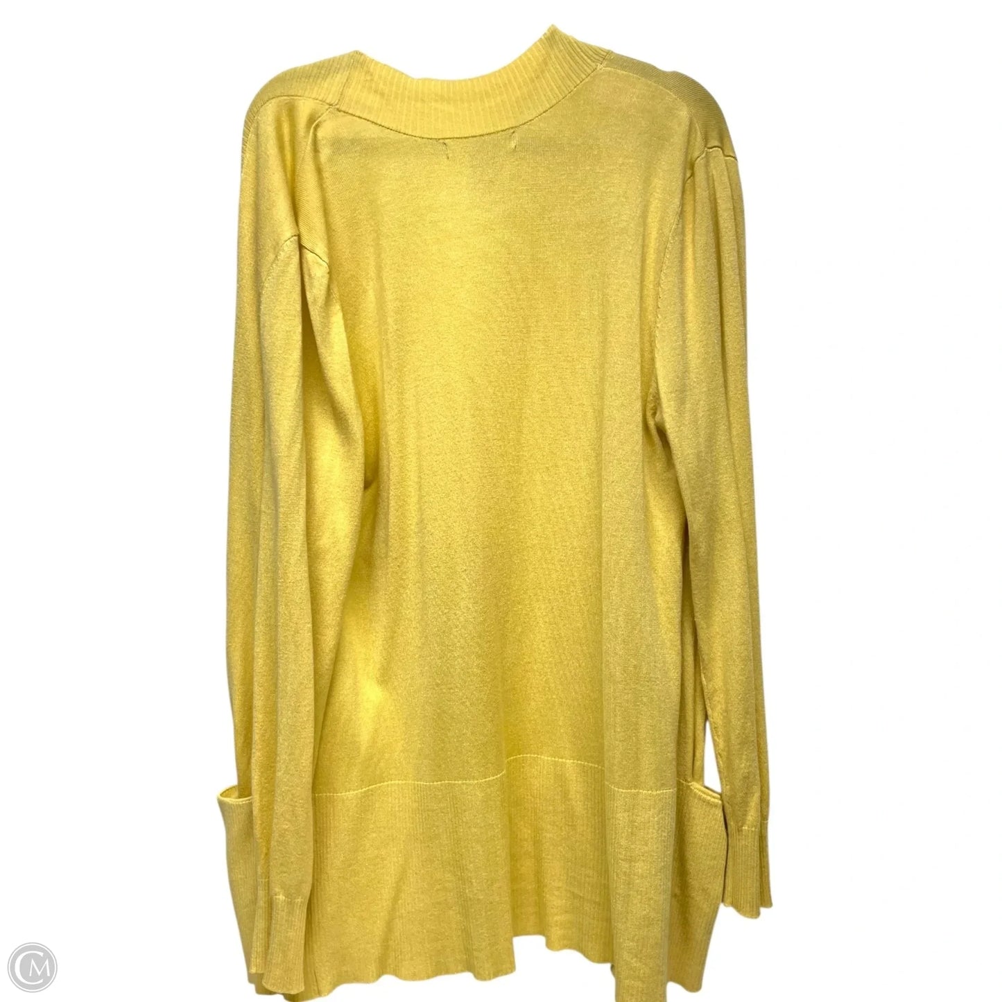 Cardigan By Joan Vass In Yellow, Size: M
