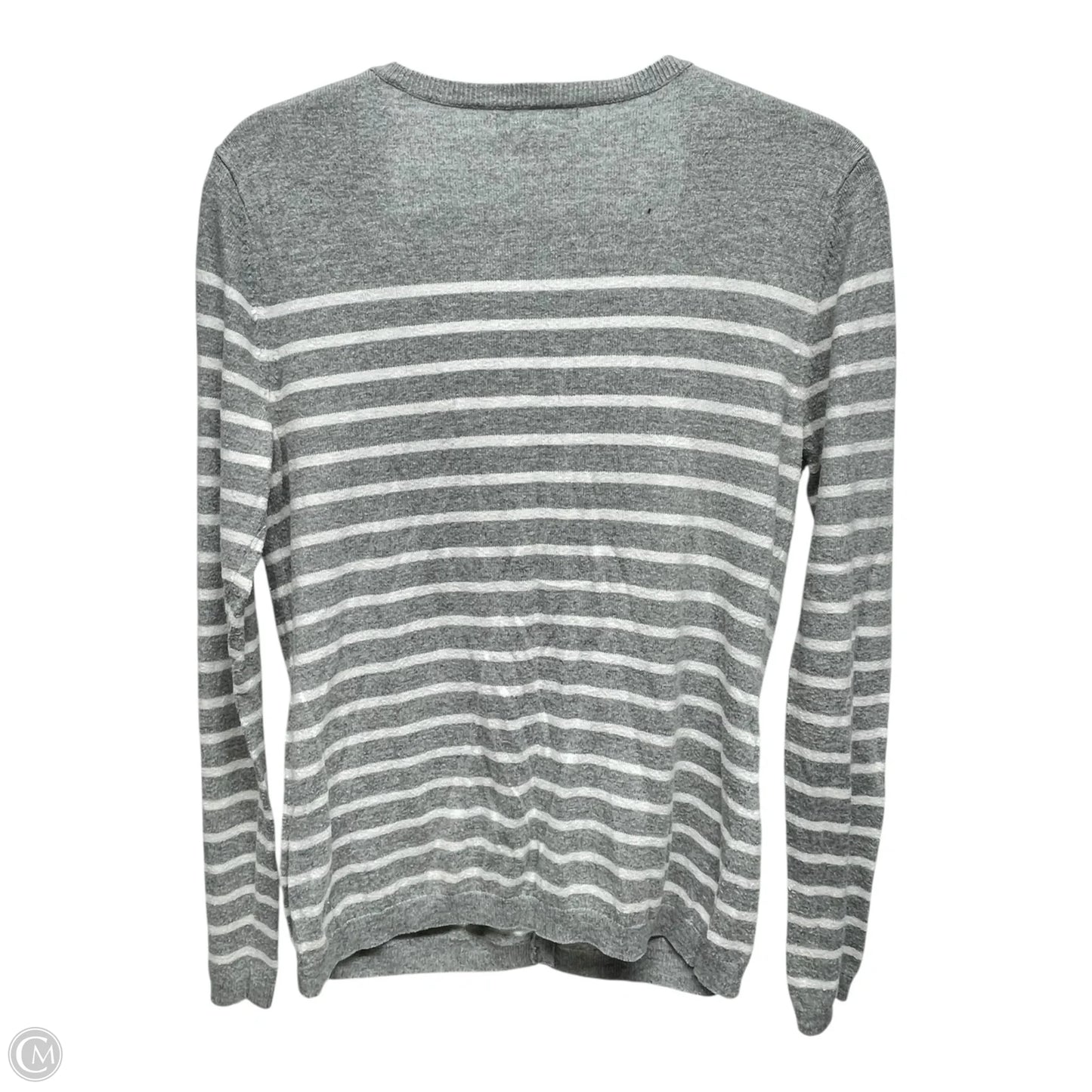 Cardigan By Banana Republic In Grey & White, Size: M