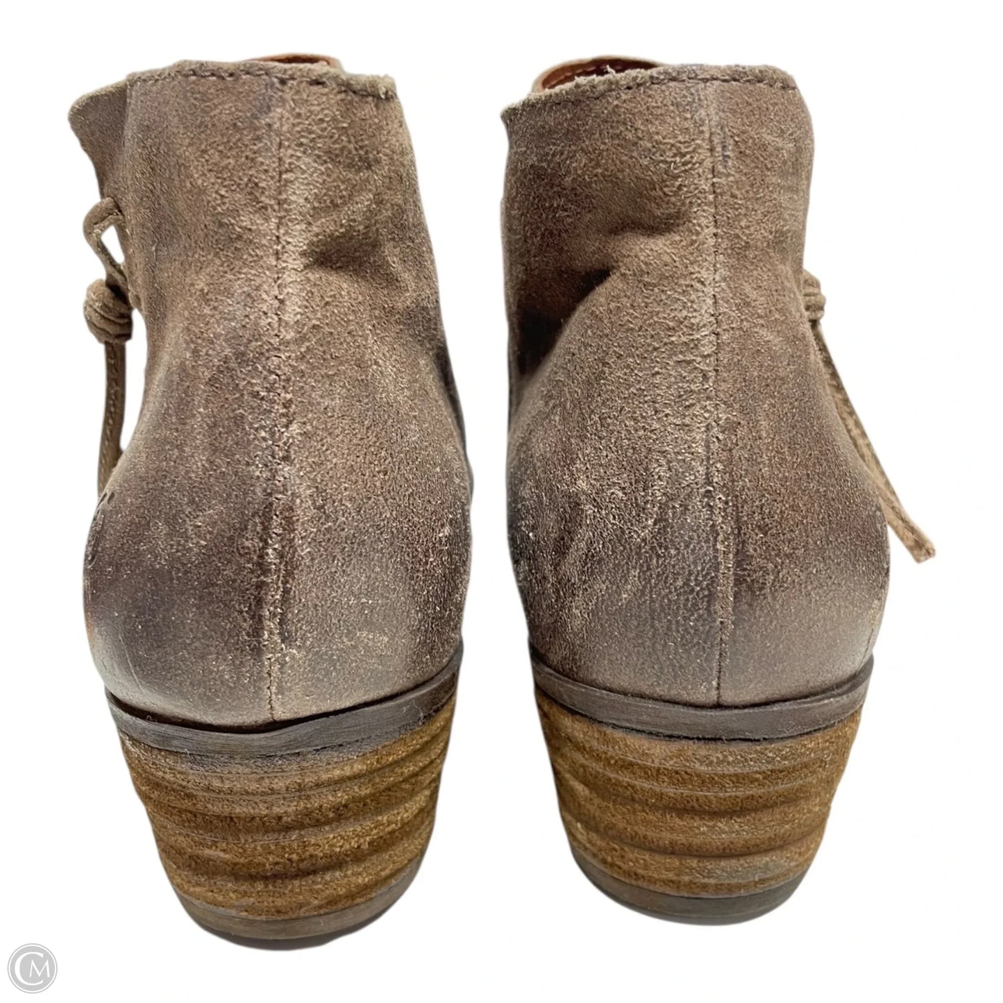 Boots Ankle Heels By Born In Brown, Size: 9