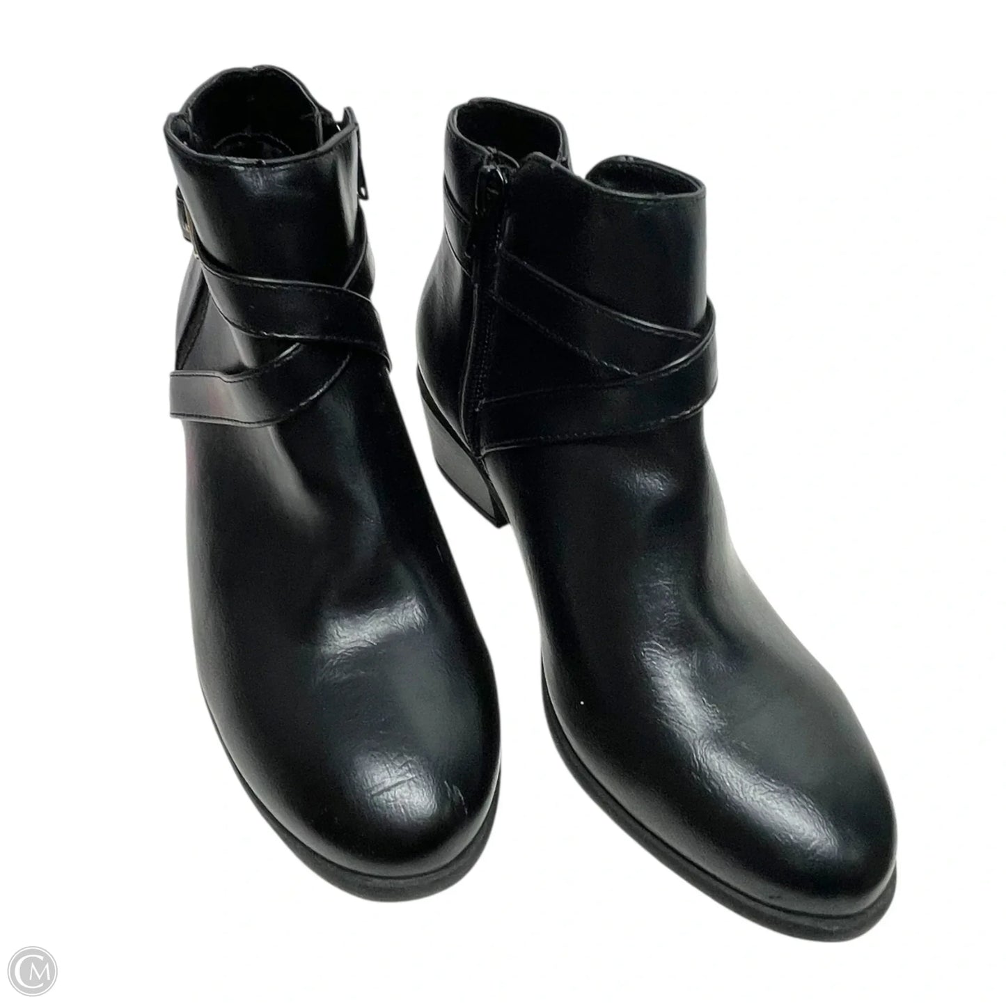 Boots Ankle Heels By Karen Scott In Black, Size: 6