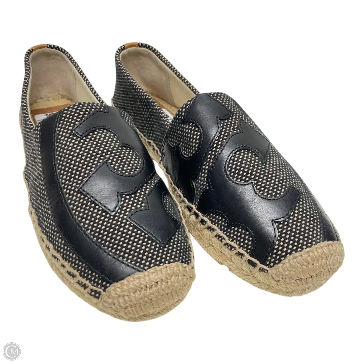 Shoes Designer By Tory Burch In Black & Tan, Size: 9