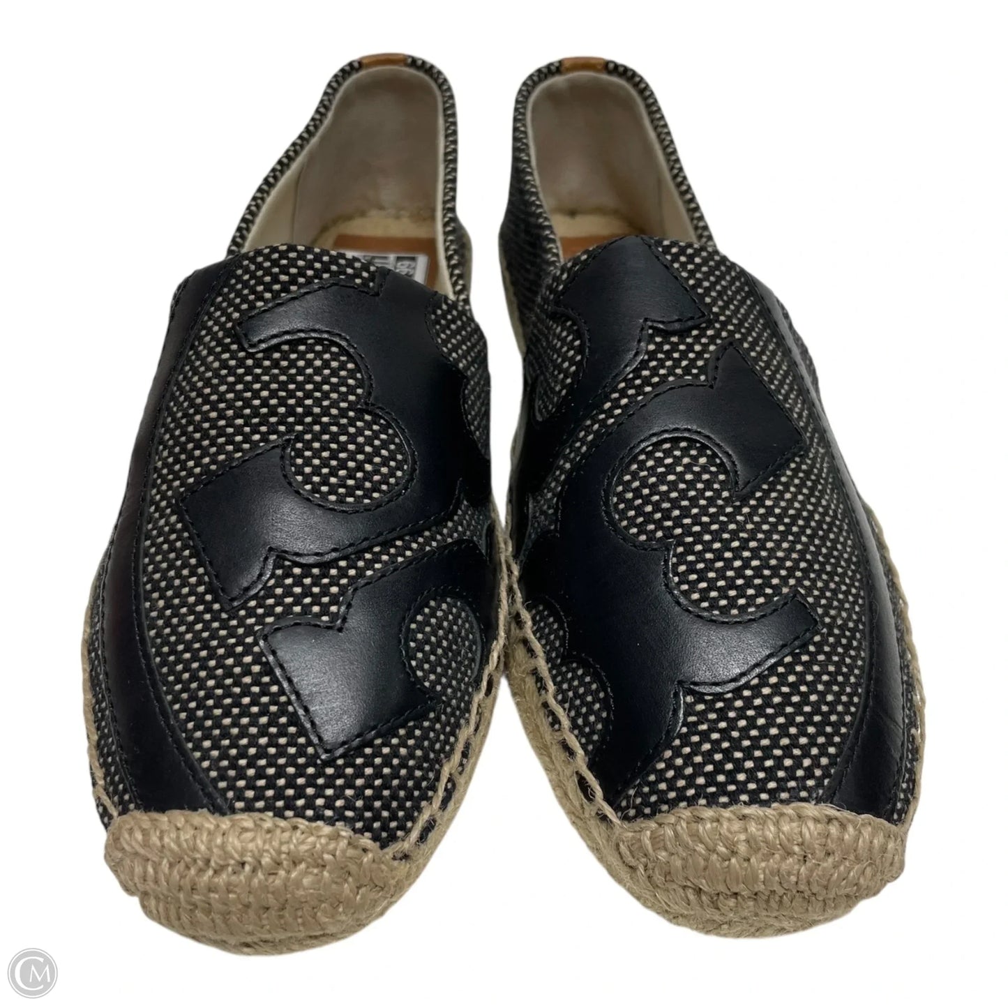 Shoes Designer By Tory Burch In Black & Tan, Size: 9