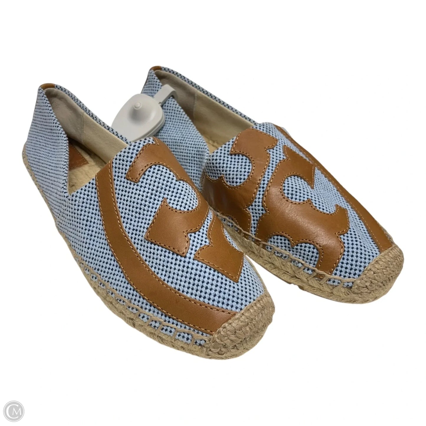 Shoes Designer By Tory Burch In Blue & Tan, Size: 9