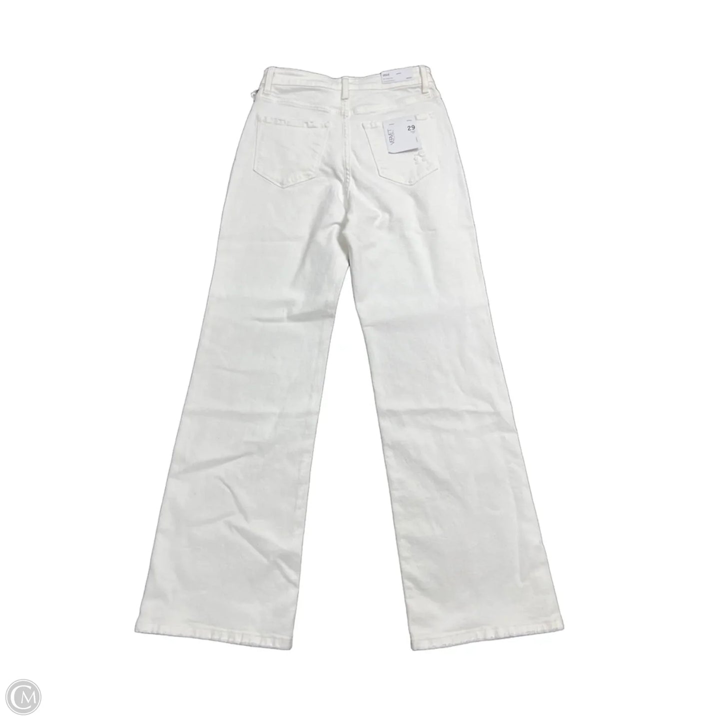 Jeans Flared By Vervet In White Denim, Size: 8