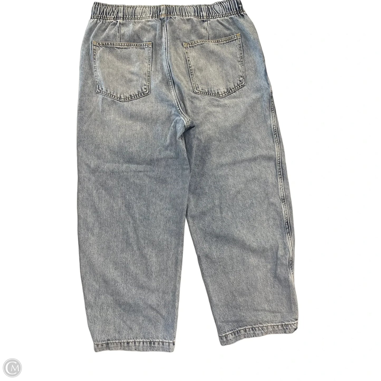 Pants Wide Leg By Gap In Blue Denim, Size: L