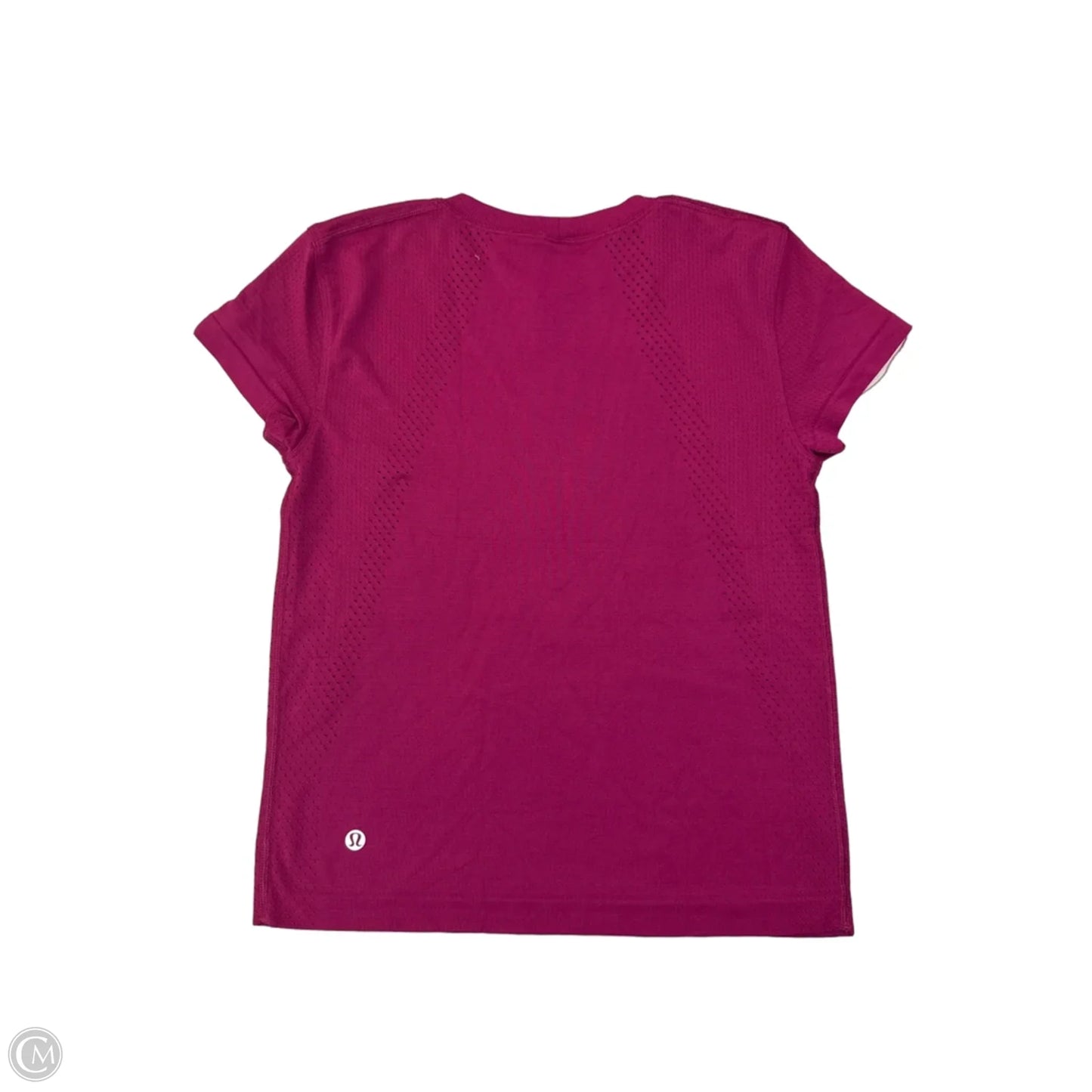 Athletic Top Short Sleeve By Lululemon In Purple, Size: Xs