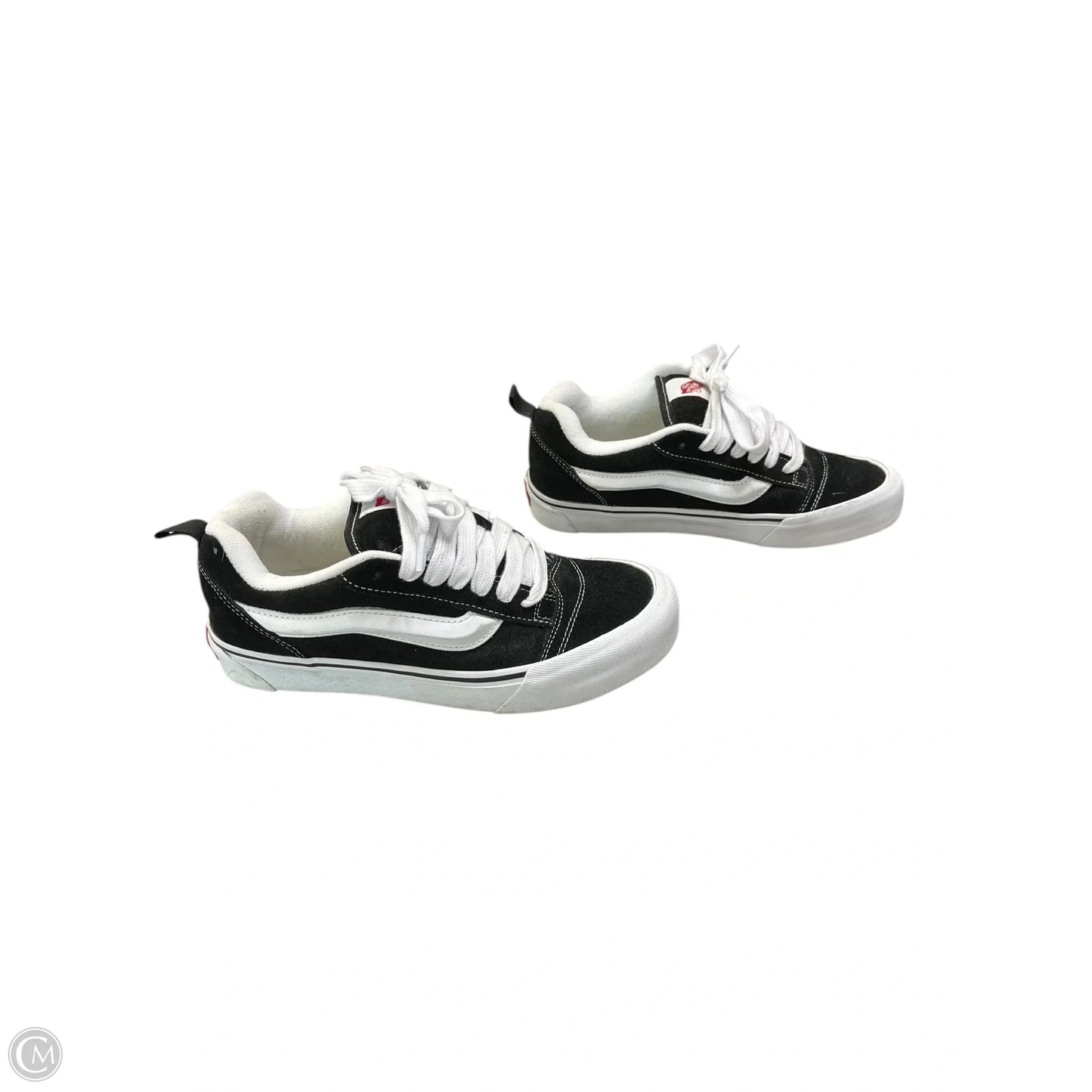 Shoes Sneakers By Vans In Black & White, Size: 9