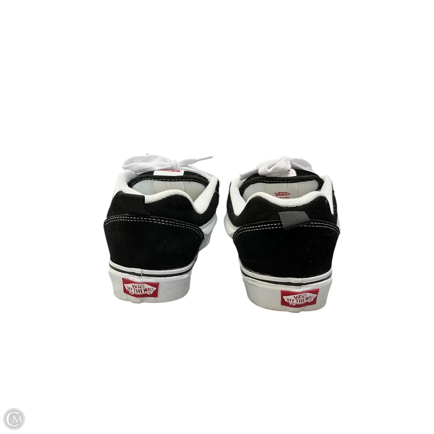 Shoes Sneakers By Vans In Black & White, Size: 9