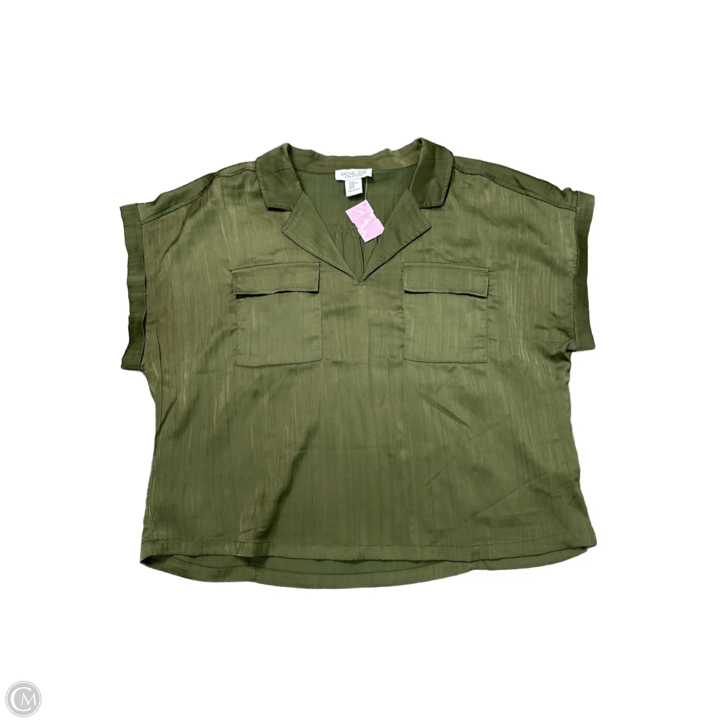 Blouse Short Sleeve By Rachel Zoe In Green, Size: Xl